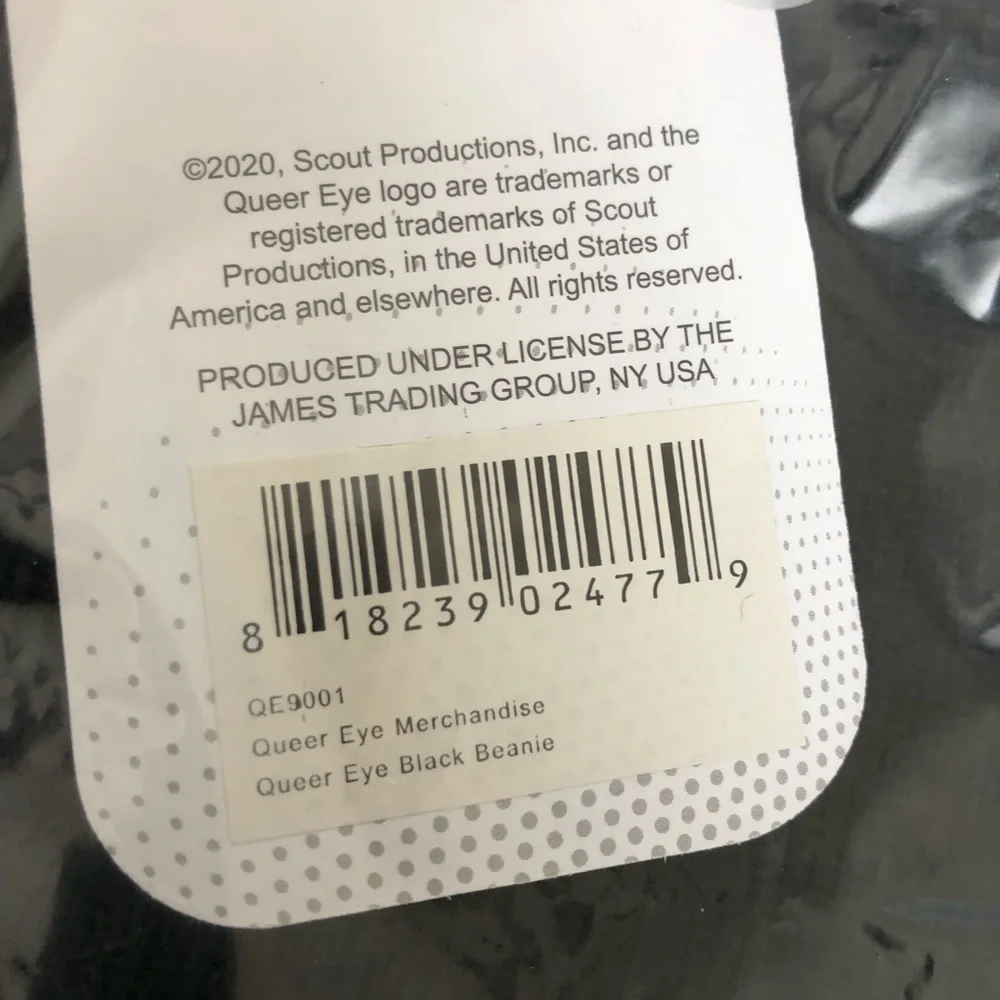 Queer Eye Black Beanie Logo OS Unisex